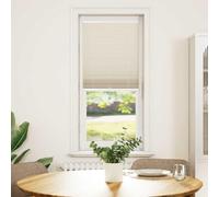 Store plissé sans perçage pour fenêtres et portes, protection solaire et brise-vue avec support de serrage, réglable individuellement par le haut et vers le bas, disponible en différentes tailles