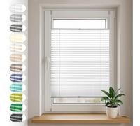 Store plissé Sonello Klemmfix sans perçage 100cm x 200cm, gris, stores pour les portes et les fenêtres, opaque, protection de la vie privée, protection solaire, store plissé prêt à l'emploi, enrouleur