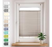 Store plissé Sonello Klemmfix sans perçage 60cm x 120cm, Brun, Stores pour Les Portes et Les fenêtres, Opaque, Protection de la Vie privée, Protection Solaire, Store plissé prêt à l'emploi, Enrouleur