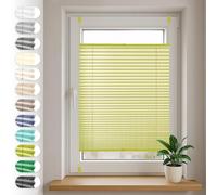 Store plissé Sonello Klemmfix sans perçage 70cm x 120cm, Olive, Stores pour Les Portes et Les fenêtres, Opaque, Protection de la Vie privée, Protection Solaire, Store plissé prêt à l'emploi