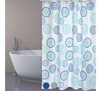 Store Pour Douche en Tissu Polyester Dots CM 180x200 Gris