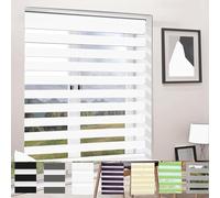 Store pour Fenêtre 50 x 220 cm Économie d'Énergie, Rideaux Occultant avec ou sans Perçage, pour fenêtre, Blanc