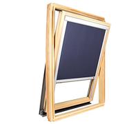 Store pour fenêtre de Toit Compatible Velux ® Occultant Uni (Bleu, 304)