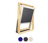 Store pour fenêtre de Toit Compatible Velux ® Occultant Uni (Gris Anthracite, MK08)