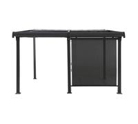 Store pour pergola ""Enolie"" ardoise 4X3,5m - Hespéride