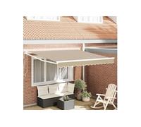 Vidaxl Store Banne Rétractable Automatique Beige 350x250 Cm
