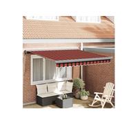 Store Rétractable Manuel Orange et Marron 350x250 cm 3330239