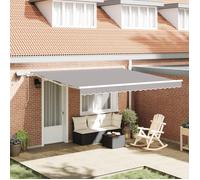 vidaXL Store Rétractable Manuel avec LED Clair 400x300 cm