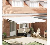 Auvent Blanc 450 x 300 x 165 cm Polyester et métal vidaXL