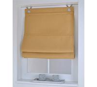 Store romain thermo Kutti à enrouleur avec œillets, occultant Curry, opacité totale, largeur env. 45 cm x hauteur env. 130 cm