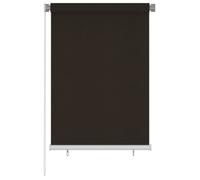 Store roulant d'extérieur 100x140 cm Marron PEHD