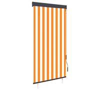 Store Roulant d'Extérieur 100x250 cm Orange et Marron Vertical Jardin vidaXL