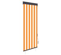 Store Roulant d'Extérieur 100x250 cm Orange et Marron Vertical Jardin vidaXL