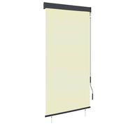 Vidaxl Store Roulant Extérieur Striped Manuel Crème 220 X 250 Cm Tissu