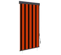Store Roulant d'Extérieur 100x250 cm Orange et Marron Vertical Jardin vidaXL