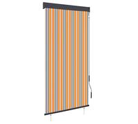 Store Roulant d'Extérieur 100x250 cm Orange et Marron Vertical Jardin vidaXL