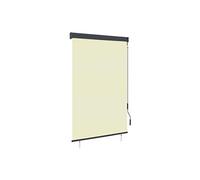 vidaXL Store Roulant d'Extérieur Store Rétractable Vertical Balcon Jardin Pergola Terrasse Patio Blocage des UV et de la Chaleur 120x250 cm Crème