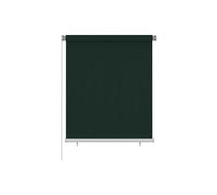 Vidaxl Store Roulant D'extã©Rieur 120x140 Cm Vert Foncã© Pehd