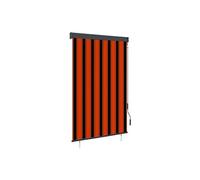Vidaxl Store Roulant D'extã©Rieur 120x250 Cm Orange Et Marron