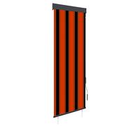 Store Roulant d'Extérieur 60x250 cm Orange et Marron Latéral Jardin vidaXL
