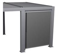 Store semi-automatique petit modèle pour pergola bioclimatique ""Majaé"" 3,6x3,6m - Hespéride