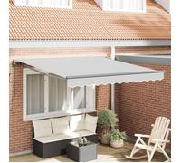 Store semi-cassette - Manuel - 3 x 2.5 m - Protection anti-UV - Couleur anthracite