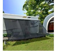 Store solaire universel pour paroi frontale d'auvent de caravane - 2,45 m x 3,85 m - Kit complet fourni