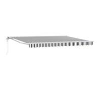 Store - store banne Vidaxl Auvent rétractable électrique Anthracite et blanc 4,5 × 3,5 m