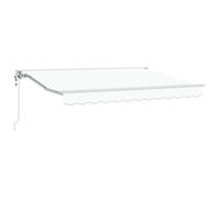 Store - store banne Vidaxl Auvent rétractable électrique Blanc 3,5 x 2,5 m