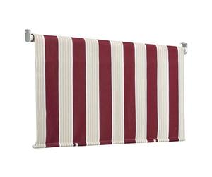 Store Tenda Biacchi À Rollo Rayé Bordeaux T1372028/E (200x250 Cm)