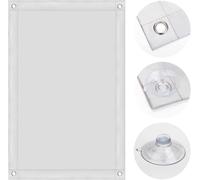 Store Thermique Pour Fenêtre De Toit, Protection Solaire, Store Occultant Pour Velux, Protection Thermique Sans Perçage Avec Ventouses, 37 X 78 Cm (L X L), Pour Ck04, Blanc
