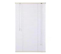 Store Vénitien Aluminium Blanc Rideau de Douche déroulant Lamelles 25mm Stores horizontaux Taille personnalisée pour fenêtre,Bureau,Salle de Bain,Chambre,Salon (W85cm×H90cm)