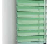 Store Vénitien Aluminium Rideau de Douche déroulant Vert Lamelles 25mm Stores horizontaux Stores de Taille personnalisée pour fenêtre,Bureau (W90cm×H240cm)