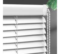 Store Vénitien en Aluminium Blanc,Store d'obscurcissement À Lamelles de 25mm,D'Intimité,Store en Aluminium Intérieur,pour Fenêtres et Portes,Personnalisable,Largeur x Hauteur (70cm x 100cm)