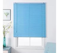 Store vénitien en métal en Aluminium,Facile à Installer,Bleu foncé Lame de 25 mm pour Bureau à Domicile sur Mesure pour Intérieurs Bureau et Maison Adaptés Fenêtres (W90cm×H240cm)