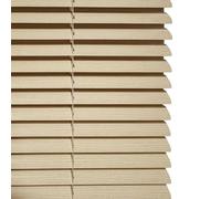 Store vénitien Grain de Bois Store en Aluminium intérieur 25mm Lames Protection visuelle Anti-éblouissement Contre la lumière et Solaire pour fenêtres et Portes (W120cm×H130cm,Oak)