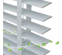 Store Venitien Lamelles de 50 mm Store Bois Intérieurs Rideaux Filtrant La Lumière à L'intérieur Store Occultant sur Mesure pour fenêtre, Portes, Le Couloir, la Chambre, Le Bureau(White)