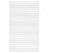 Store vénitien moderne - vidaXL - Blanc - Aluminium - 100x175 cm - Finition mate - Ajustable - Montage extérieur