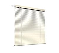 Store Venitien sans Percage Intérieur, Mini Stores Aluminium | Installation Sans Outils, Protection de la Vie Privée, Filtrage Efficace(Milky white)