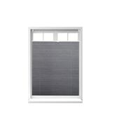 Store vénitien sans perçage, lot de 4, volet fenêtre, semi-transparent, laisse passer la lumière, 90 x 130 cm, gris