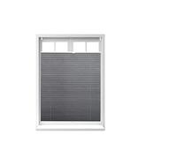 Store vénitien sans perçage, volet fenêtre, Semi-Transparent, Laisse Passer la lumière, 90 x 130 cm, Gris