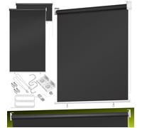 Store vertical de balcon - KESSER - 140x240 cm - Anthracite - Protection solaire - Pare-vue - Résistant aux intempéries