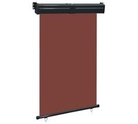 Store Vertical Exterieur, Protection Solaire, Canopée Rétractable, Store Pergola Extérieur, Brise Vue pour Balcon Jardin, 125x250 cm Marron