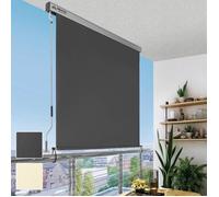Store Vertical Extérieur Sol Royal MS5 - Protection Solaire et Brise-Vue avec Manivelle Amovible - Anthracite