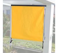 Store vertical HWC-F42, store vertical pare-vue store extérieur enrouleur, protection UV 50 tissu ~ 250x180cm, jaune