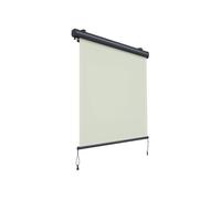 Store Vertical Rétractable Canopée avec Coffre et Manivelle Beige 1.6x2.5 m