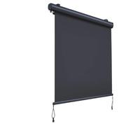 Store Vertical Rétractable Canopée avec Coffre et Manivelle Gris1.6x2.5m
