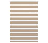 Store zèbre beige marbré largeur du tissu 90,9 cm polyester vidaXL