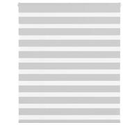 Store zèbre gris clair largeur du tissu 130,9 cm polyester vidaXL