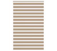 vidaXL Store zèbre à enrouleur – Polyester – Largeur tissu 140,9 cm – Marron sable